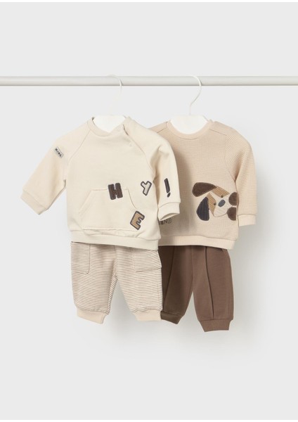 Newborn Erkek Bebek Örme Takım 2li