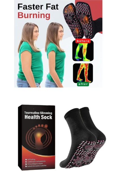 Kalın Kışlık Kendinden Isıtmalı Termal Sağlık Zayıflama Çorabı