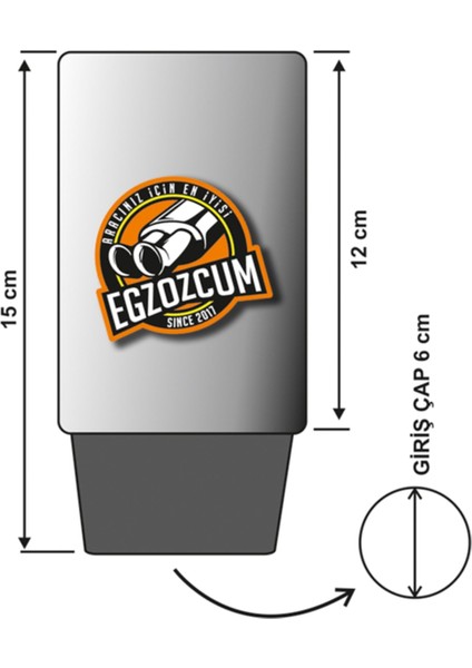 90 mm Yuvarlak Krom Egzoz Ucu Eksoz modelleri
