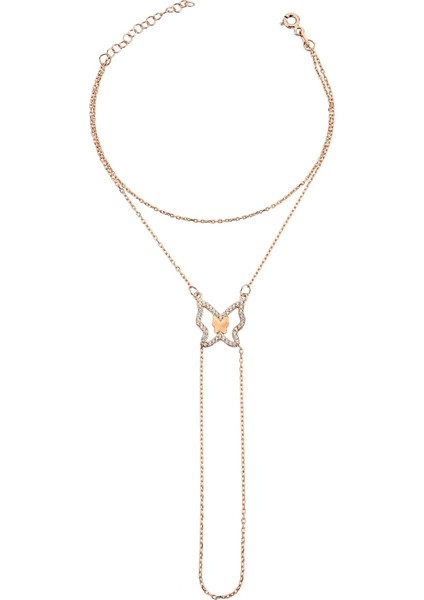 925 Ayar Gümüş Rose Kelebek Figürlü Şahmeran - 45097801 fiyatları