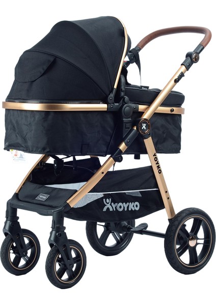 Luxury I-Size Travel Sistem Bebek Arabası 3 In 1 Siyah Rose modelleri