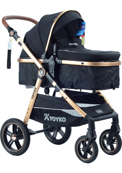 Luxury I-Size Travel Sistem Bebek Arabası 3 In 1 Siyah Rose fırsatları