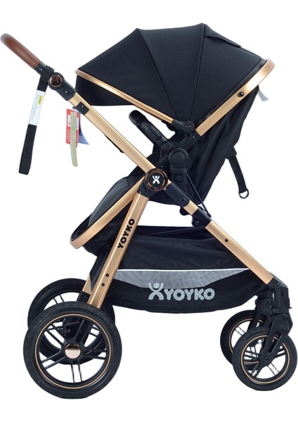 Luxury I-Size Travel Sistem Bebek Arabası 3 In 1 Siyah Rose