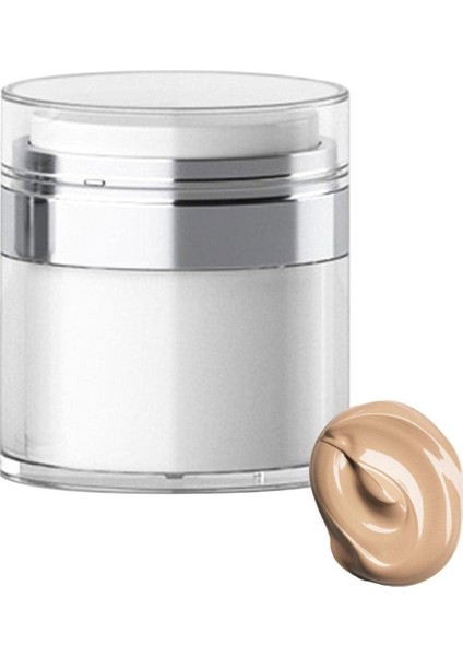 Mithra Life Hava Geçirmez Pompalı Doldurulabilir Krem Losyon Fondoten Kutusu Şişesi MIT1218