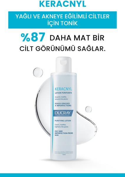 Keracnyl Arındırıcı Temizleyici Losyon 200 ml – Yağlı ve Akneli Ciltler için Matlaştırıcı ve Gözenek Sıkılaştırıcı modelleri