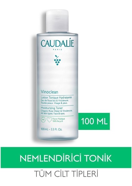 Vinoclean Gül Özlü Nemlendirici Tonik 100 ml – Tüm Cilt Tipleri İçin Makyaj Kalıntılarını Arındırır, Cildi Yatıştırır fiyatları