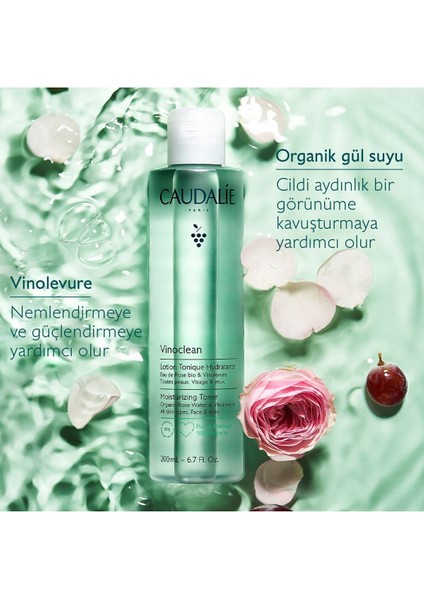Vinoclean Gül Özlü Nemlendirici Tonik 100 ml – Tüm Cilt Tipleri İçin Makyaj Kalıntılarını Arındırır, Cildi Yatıştırır modelleri