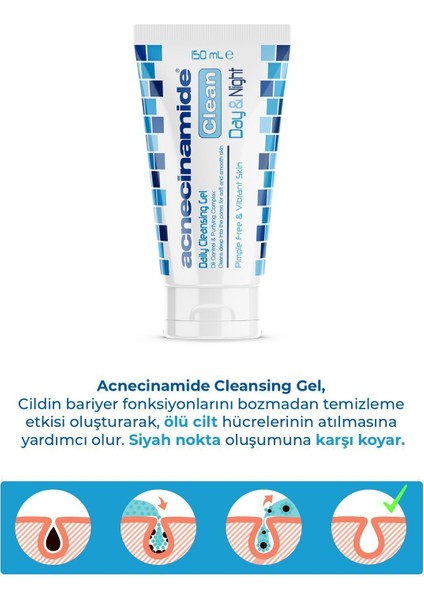 Yüz Temizleme Jeli 150 ml – Yağlı ve Akneye Eğilimli Ciltler İçin Hassas ve Etkili Temizlik