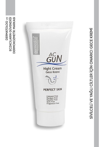 Acgun Onarıcı Gece Kremi 30 ml – Salisilik Asitli, Akneli Ciltler İçin Sivilce ve Leke Karşıtı Bakım fiyatları