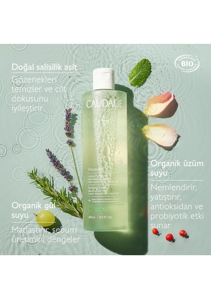 Vinopure Akne Karşıtı Arındırıcı Yüz Toniği 400 ml – Yağ Dengesini Sağlayan ve Gözenekleri Sıkılaştıran modelleri