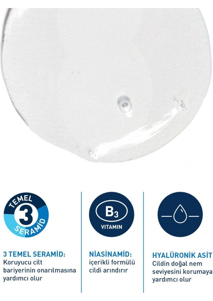 Yüz Temizleme Jeli 236 ml – Normal ve Yağlı Ciltler İçin, 3 Seramid ve Hyaluronik Asit ile Derin Temizlik fiyatları