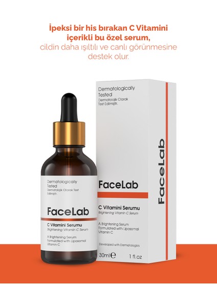 Aydınlatıcı C Vitamini Serumu 30 ml – Cilt Tonunu Eşitleyen, Canlandıran ve Işıltı Veren Bakım fiyatları