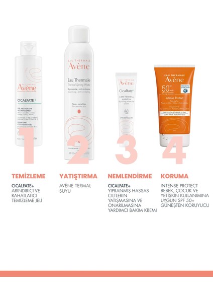 Avène Cicalfate+ Arındırıcı Temizleme Jeli 200 ml – Hassas ve Karma Ciltler için, %98 Doğal İçerikli, Aile Kullanımına Uygun