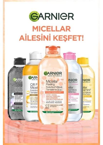 Micellar Peeling Makyaj Temizleme Suyu 400 ml – Glikolik Asitli, Arındırıcı ve Canlandırıcı, Tüm Cilt Tiplerine Uygun