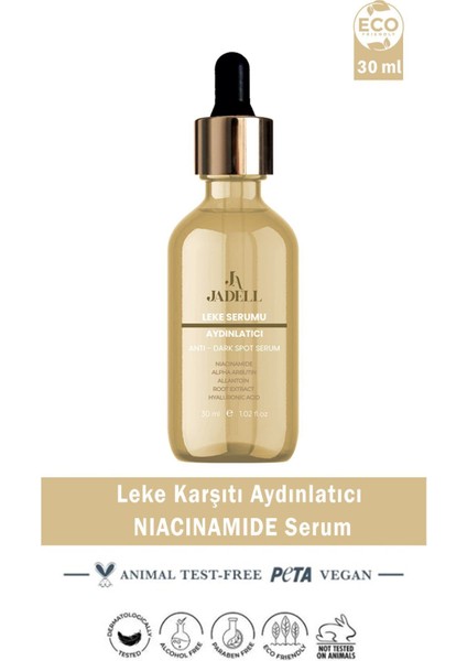 Aydınlatıcı ve Leke Karşıtı Serum 30 ml – Karma Ciltler için Niacinamide ve Hyaluronik Asitli Yoğun Nem indirimleri