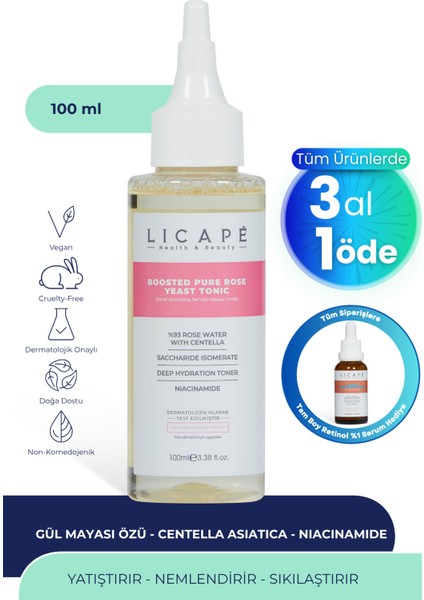 Canlandırıcı Tonik 100 ml – Hassas Ciltler İçin Saf Gül Mayalı, Derinlemesine Temizleyici ve Nemlendirici Bakım fiyatları