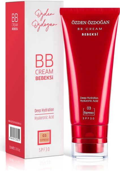 BB Krem 50 ml – Tüm Cilt Tipleri İçin Ton Eşitleyici, Leke Karşıtı ve Güneş Korumalı Formül, Hyaluronik Asit ve Alpha-Arbutin ile