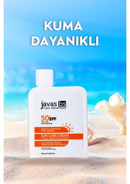 SPF 50 Güneş Kremi 100 ml – Nemlendirici, Sade Formüllü, Tüm Cilt Tiplerine Uygun Yüksek Koruma