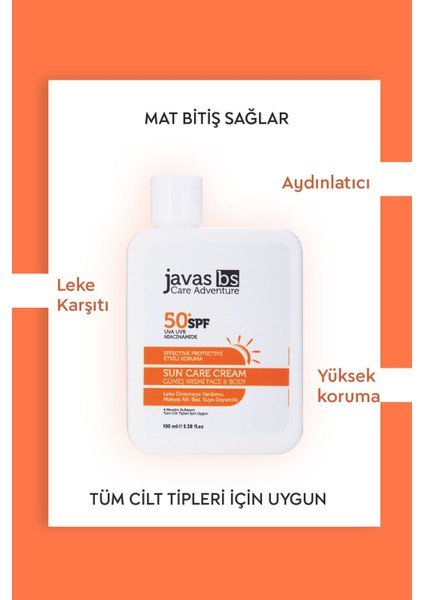 SPF 50 Güneş Kremi 100 ml – Nemlendirici, Sade Formüllü, Tüm Cilt Tiplerine Uygun Yüksek Koruma