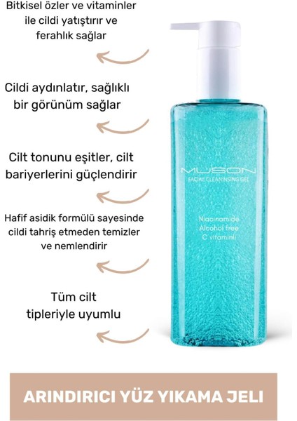 Yüz Temizleme Jeli – Akneli Ciltler için Rosa Damascena ve C Vitaminli Arındırıcı, Ferahlatıcı Günlük Bakım fırsatları