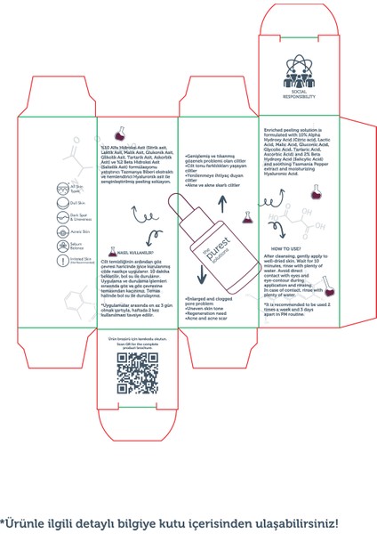 AHA & BHA Kapsül Peeling Serumu 8 ml – Karma Ciltler için Ton Eşitleyici ve Gözenek Arındırıcı