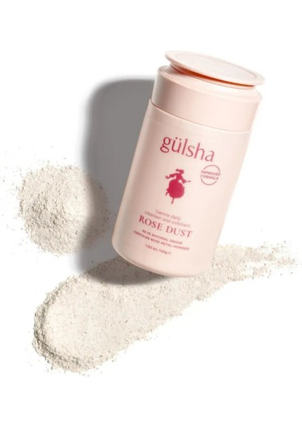 Hassas Ciltler İçin Gül Yağı ve Pembe Kil İçeren Arındırıcı Günlük Gül Tozu Temizleme Peelingi 40 ml modelleri
