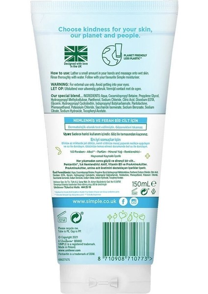 Water Boost Micellar Yüz Temizleme Jeli 150 ml – Hassas Ciltler İçin E Vitaminli, Arındırıcı ve Nemlendirici Günlük Bakım