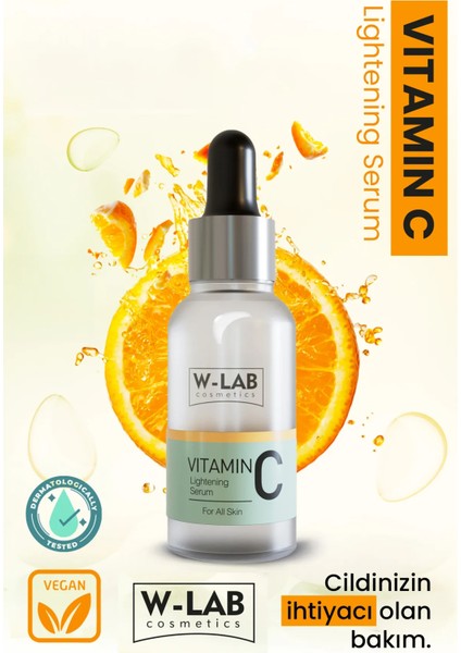 C Vitamini Aydınlatıcı Serum 30 ml – Tüm Cilt Tiplerine Uygun Leke Karşıtı, Ton Eşitleyici ve Nemlendirici Bakım fiyatları