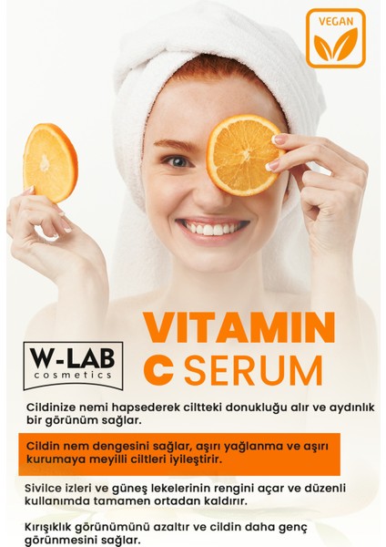 C Vitamini Aydınlatıcı Serum 30 ml – Tüm Cilt Tiplerine Uygun Leke Karşıtı, Ton Eşitleyici ve Nemlendirici Bakım fırsatları