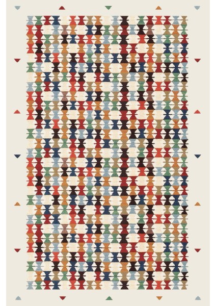 | Vintage Eskitme Tarz Otantik Minimalist Modern Desenli| Yıkanabilir Halı