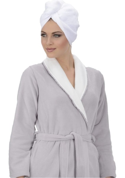 1 Adet Beyaz Mikrofiber Düğmeli Lastikli Banyo Pilaj Havuz Saç Bonesi Saç Havlusu modelleri