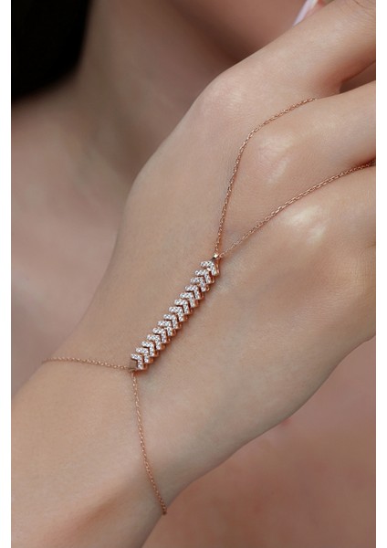 925 Ayar Gümüş Rose V Çavuş Model Su Yolu Şahmeran - 45103601