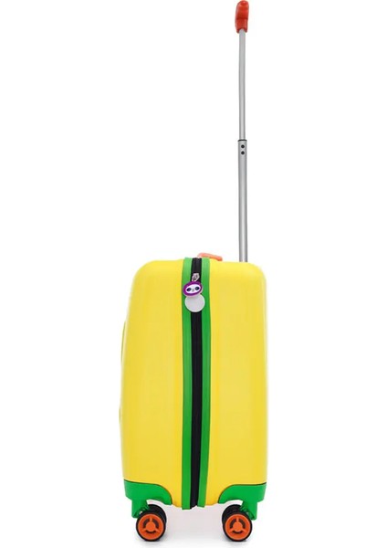 Valiz - Çocuk Valiz - WX-414 Sarı Panda Çocuk Valizi