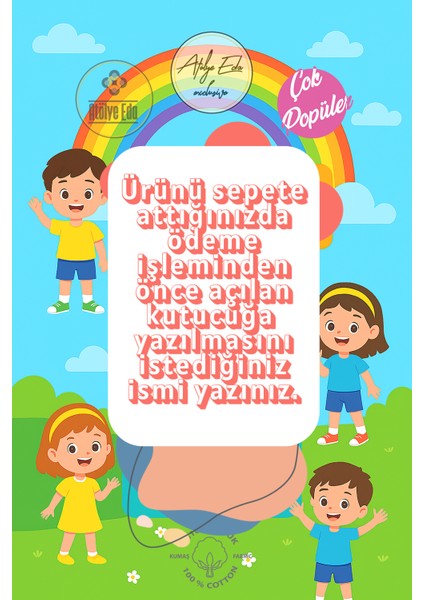 [ Istediğiniz Ismi Yazıyoruz ] Bebek ve Çocuk Kreş-Okul Kıyafet-Bakım Kesesi fiyatları