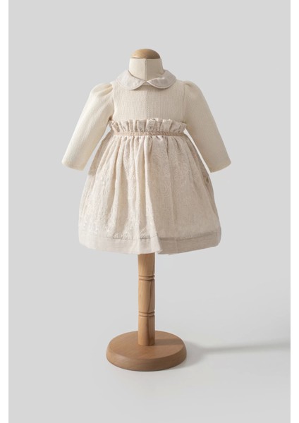 Tongs Baby Elbise 8050 Ekru