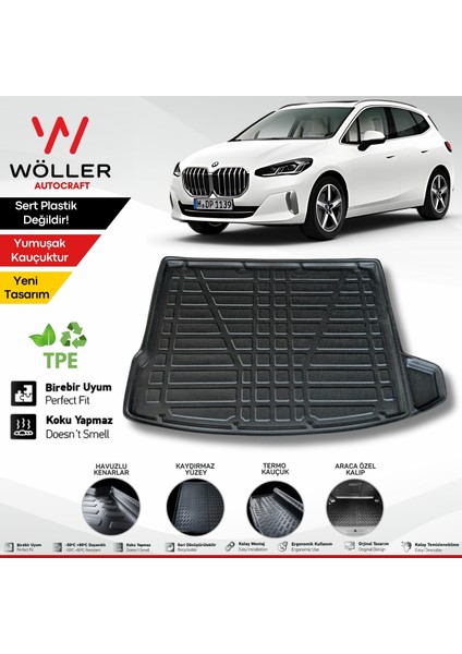 Bmw 2 Serisi Active Tourer Bagaj Havuzu 2022 Sonrası Uyumlu 3D Ultraflex Esnek