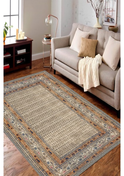 |vintage Eskitme Tarz Otantik Minimalist Krem-Sarı |yıkanabilir Halı modelleri