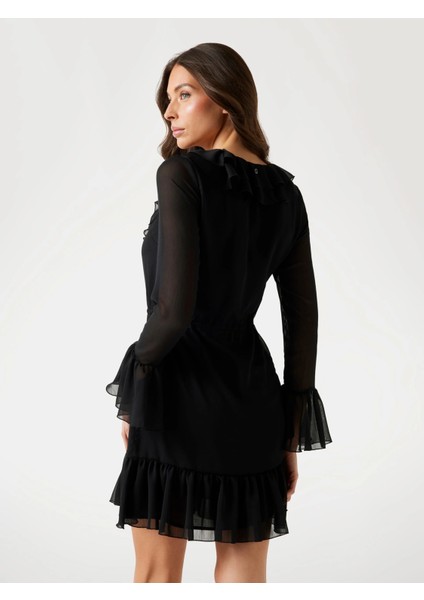 Sana Kadın Siyah Elbise W5PK2RWP690-JBLK modelleri