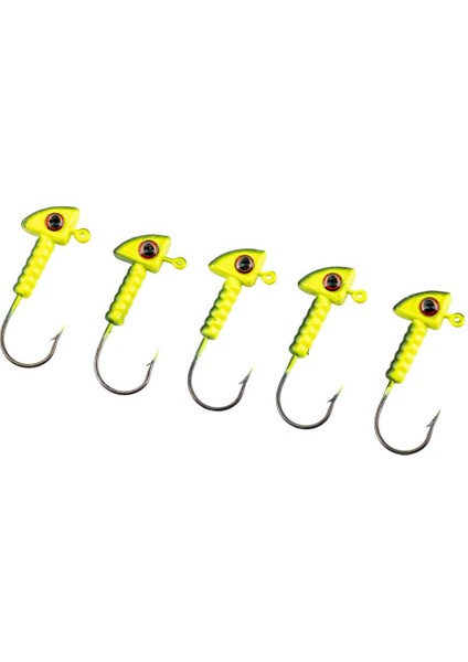 Kurşunlu Jighead Zoka - 6g - Fishack - Yeşil Siyah (XHA06) - 5 Adet fırsatları