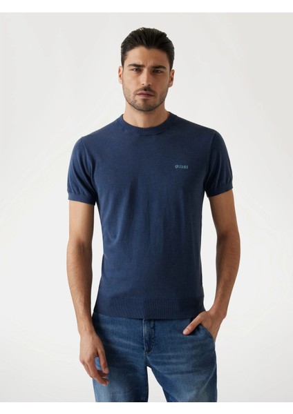 Cornell Erkek Lacivert Ipek Karışımlı Triko M4GR05Z3DN1-G7V2