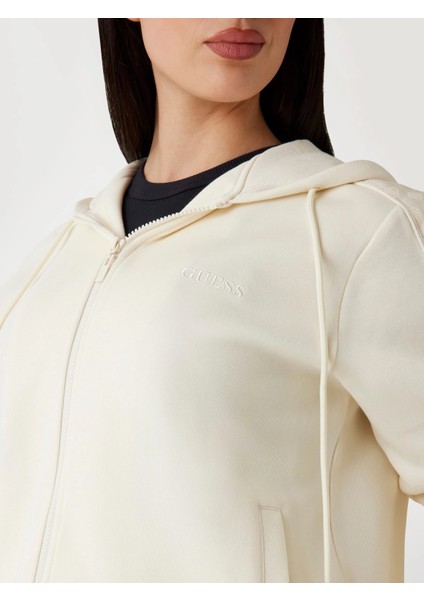 Maryella Kadın Beyaz Aktif Sweatshirt V5YQ00KB3P2-G1O6 fırsatları