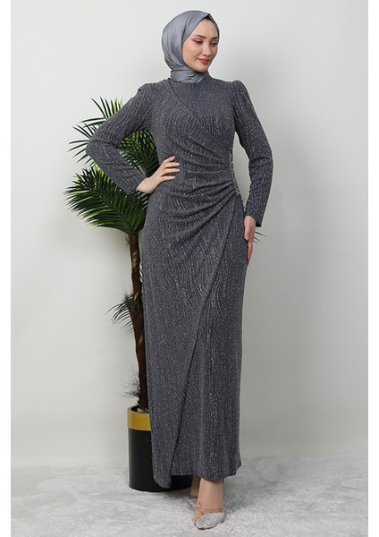 Tuğçe Tesettür Elbise Gri fırsatları