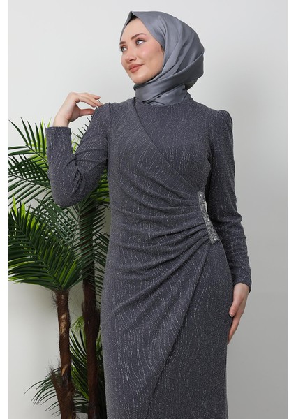 Tuğçe Tesettür Elbise Gri indirimleri