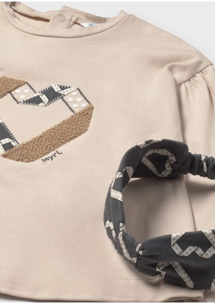 Kız Bebek Saç Bantlı Tayt Takım modelleri