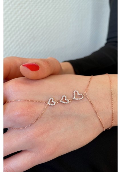 925 Ayar Gümüş Rose Kalpler Şahmeran - 45099801 modelleri