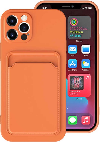 iPhone 12 Pro Kılıf ​​mnc Ofix Kapak-Turuncu