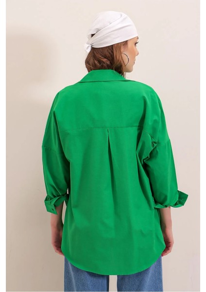Kadın Oversize Basic Uzun Kol Gömlek fiyatları