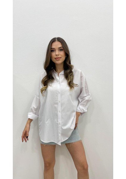 Kadın Oversize Basic Uzun Kol Gömlek fiyatları