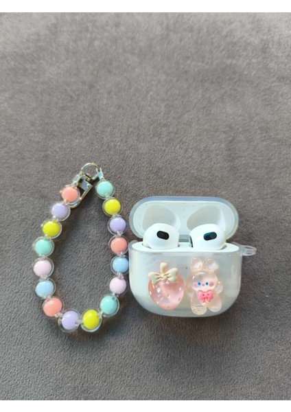 Airpods Sevimli Çilek & Tavşan Desenli Kılıf Pro 2 fiyatları