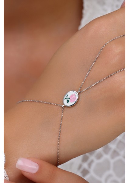 925 Ayar Gümüş Mine Gül Motifli Şahmeran - 45103401 modelleri